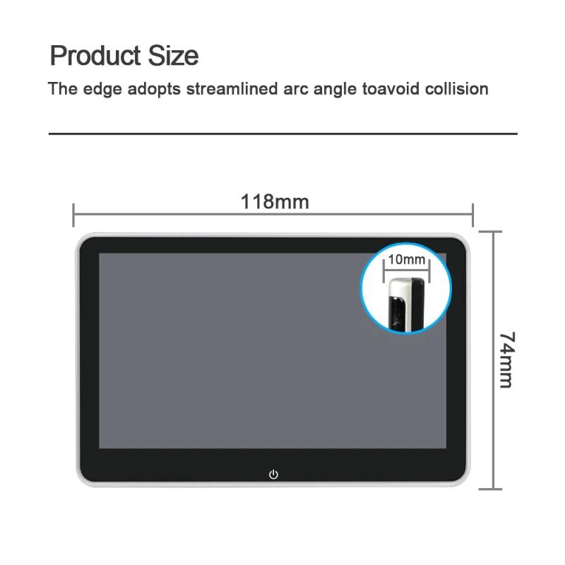 10.1 Inch Headrest Monitor 1080P MP5 Support Apple Android Phone Screen Universal Model Projection Multimedia