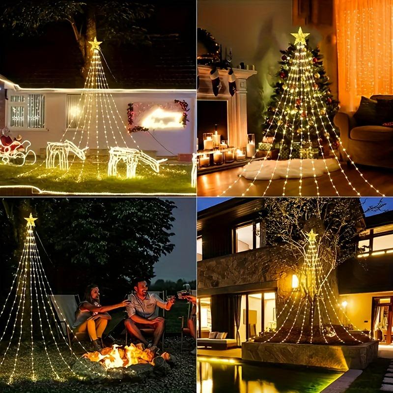 Cross-border Outdoor LED Fairy String Lights - USB Leather Wire Waterfall Solar for Tent & Christmas Tree