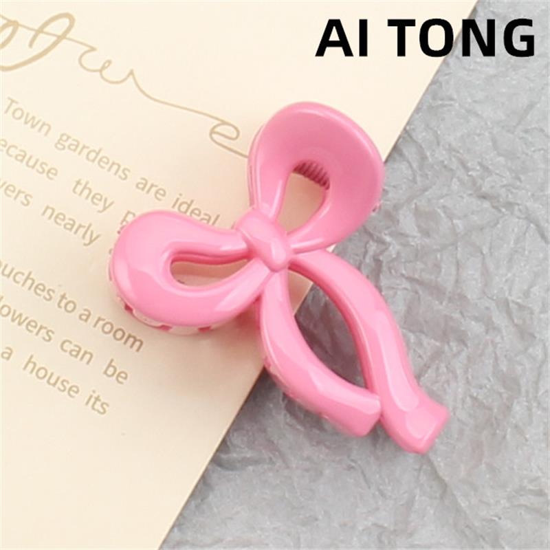 

Candy colored bow tie small Grab clip feminine side bangs clip broken hair clip princess head clip hair clip hair accessory рожевий