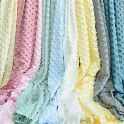 1 Meter weicher samtiger Stoff mit Blasenerbsen, Babybettwäsche, Kuscheldecke, Schal, handgefertigt, DIY, Plüschpuppe, Heimnähen, Stoff