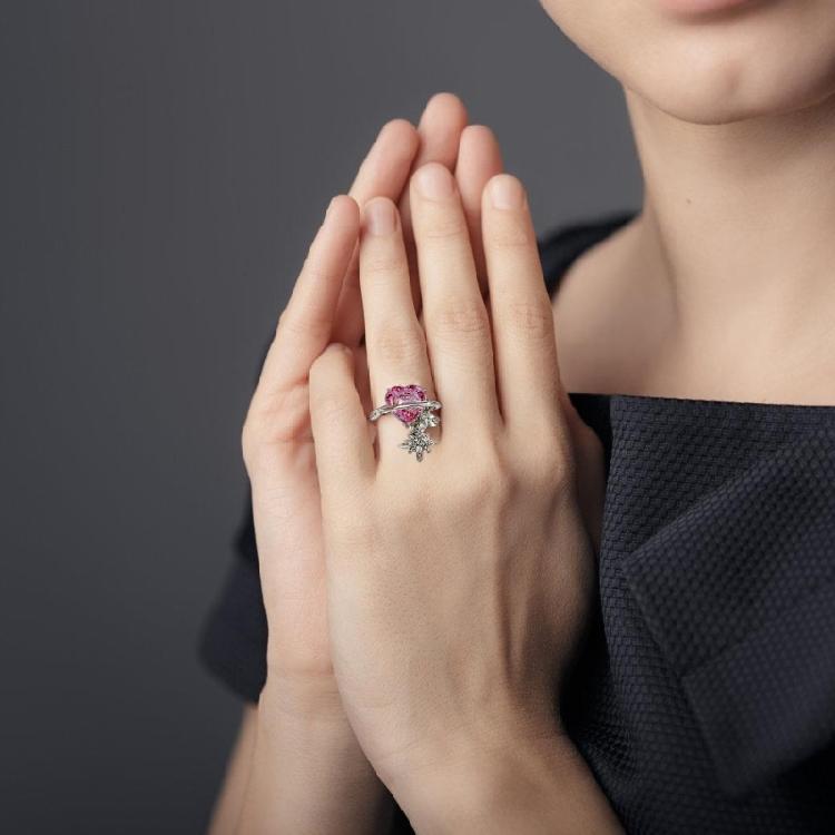 Fashion Bridal Necklace Pendant Earrings Heart Rings Pendant Jewery Party Jewelry Set Srop Earrings for Fashion Bride