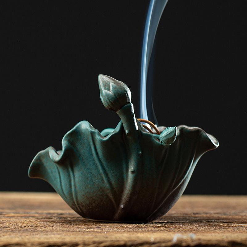 

Creative Hanging SmallPlateZen Large Incense Burner Ceramic Decor Vintage Style Home Indoor Aromatherapy Diffuser for Sandalwood