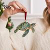 Winterurlaubs-Schmuck Meeresglas-Weihnachtsdekoration, Küsten-Schildkröte Walhai Oktopus Gastgeschenke für Festivals Baumbehang,