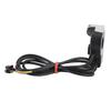 Motorcycle Horn Turn Signal Headlight Switch 4.9ft Cable Compact 3 in 1 Scooter Handlebar Control Switch