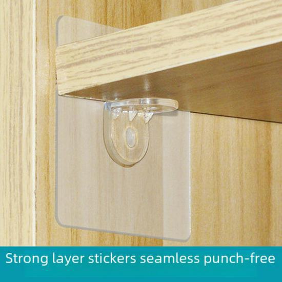 Triangle Bracket Punch-Free Hook for Wall or Wardrobe Partition