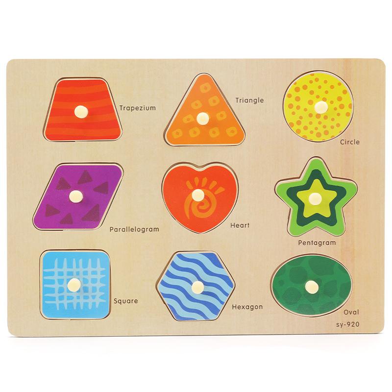Baby 3D Wooden Puzzles Board Cartoon Animal Traffic Wood Puzzle Toys Cognitive Matching Grip Board Game Educational Toys Gifts