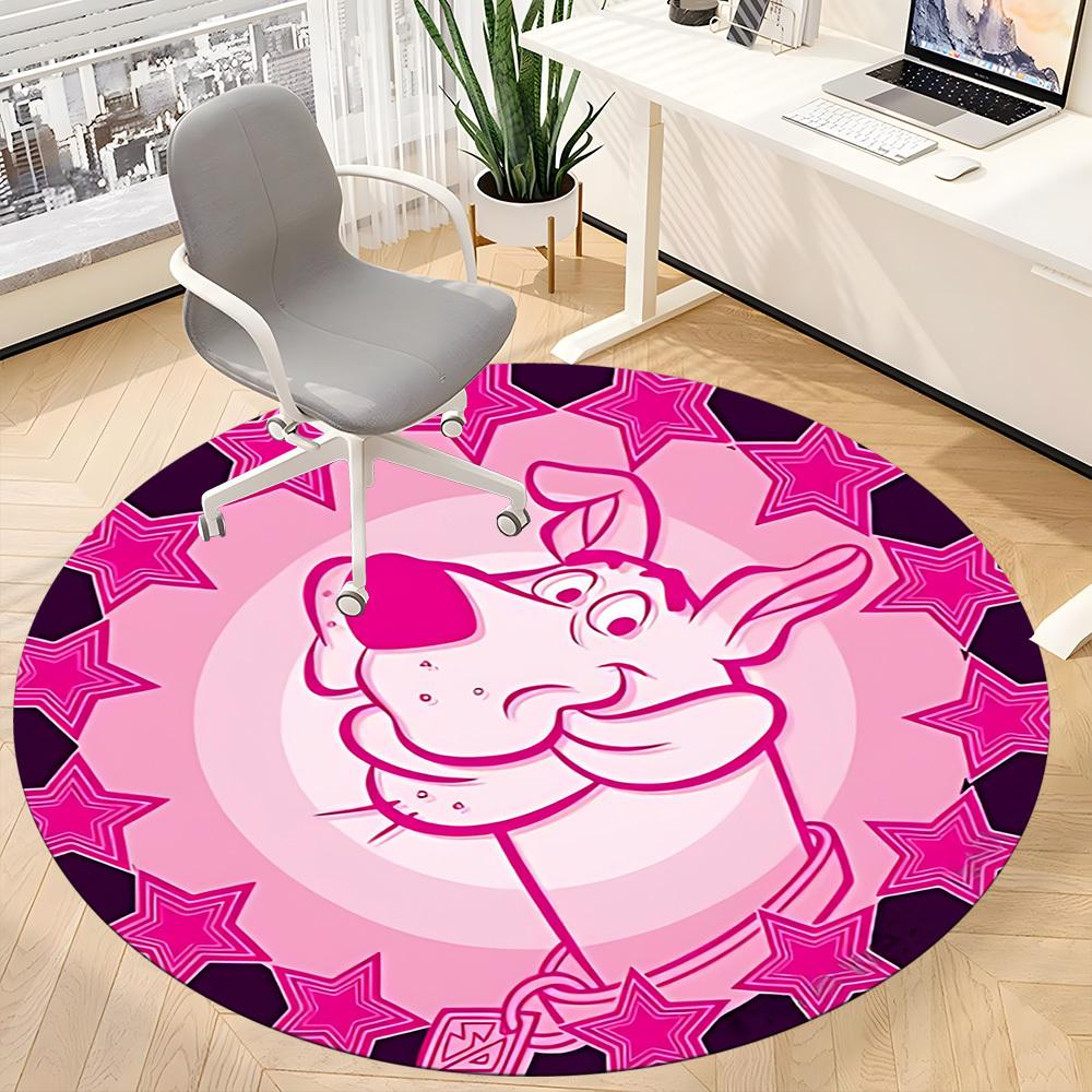 1pc Pink Starry Scooby-DooChair Carpet for Office, Non-slip, Soft and Durable Office Rug for Interior Decoration, Perfect for Office yy250925099