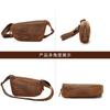 2026 Men's Leather Retro Chest Large-capacity Crazy Horse Leather Mobile Phone Waist Casual Men's Designer Luxury Bag
