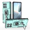 KEYSION Shockproof Armor Case for POCO F6 Pro Soft Silicone+PC Upright Metal Ring Stand Phone Cover for Xiaomi POCO X6 Pro 5G