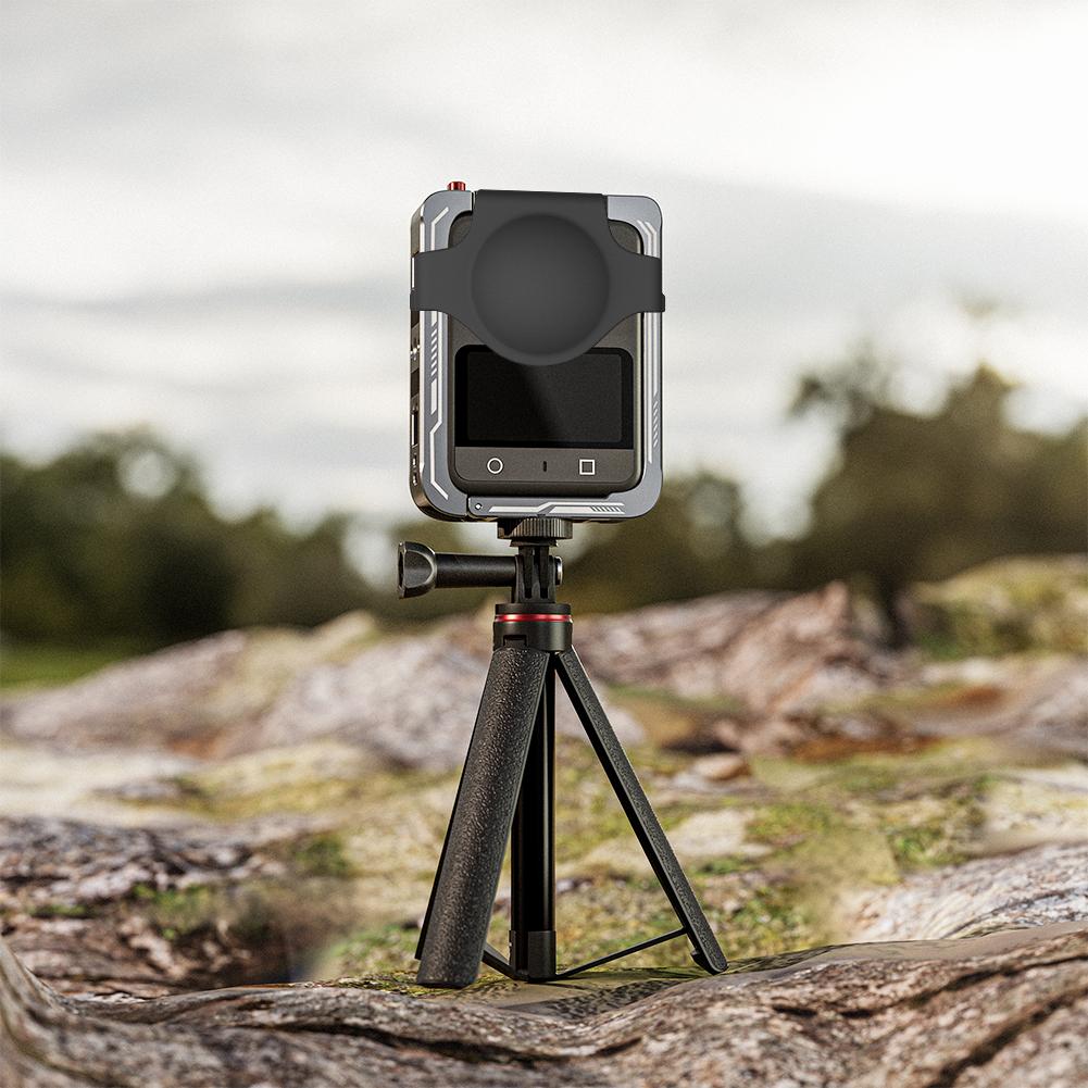 Rabbit Cage Secure Protection Frame with Cold Shoe Metal Rabbit Cage Protective Bezel for DJI OSMO 360 Panoramic Action Camera