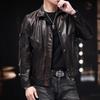 Cowhide Leather Jacket Men's Casual Large Size Men's Top Real Cowhide Motorcycle Jacket