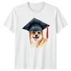 Absolvent Corgi Hund Unisex T-Shirt Lustiges Haustierliebhaber Abschlussgeschenk