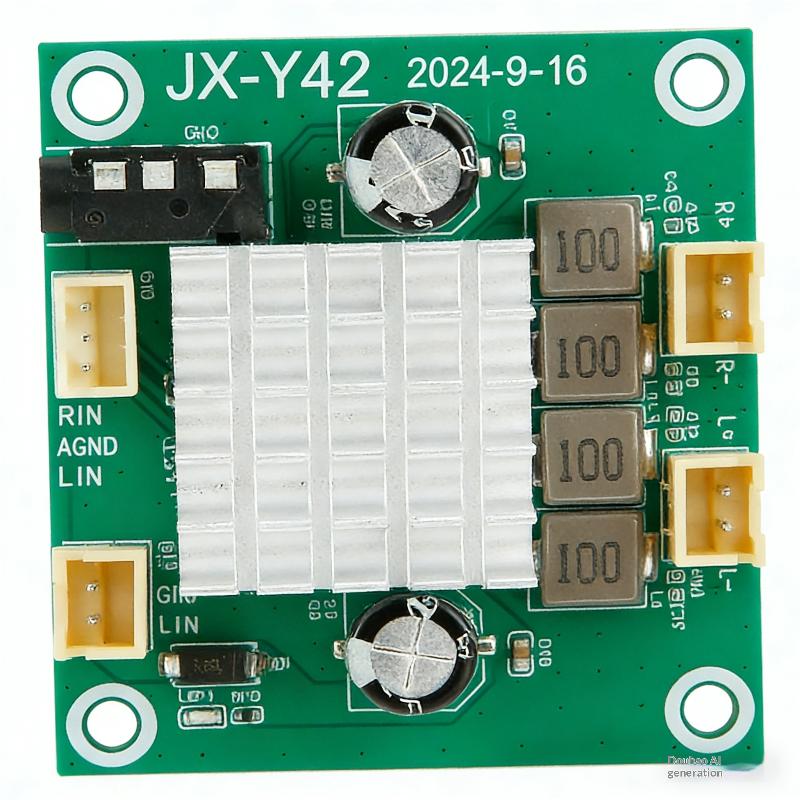 1 Set Diy 50W + 50W Amplificador Sound Board Dc 5-26V 100W 2.0 Channel Digital Stereo Class D Audio Power Amplifier Board