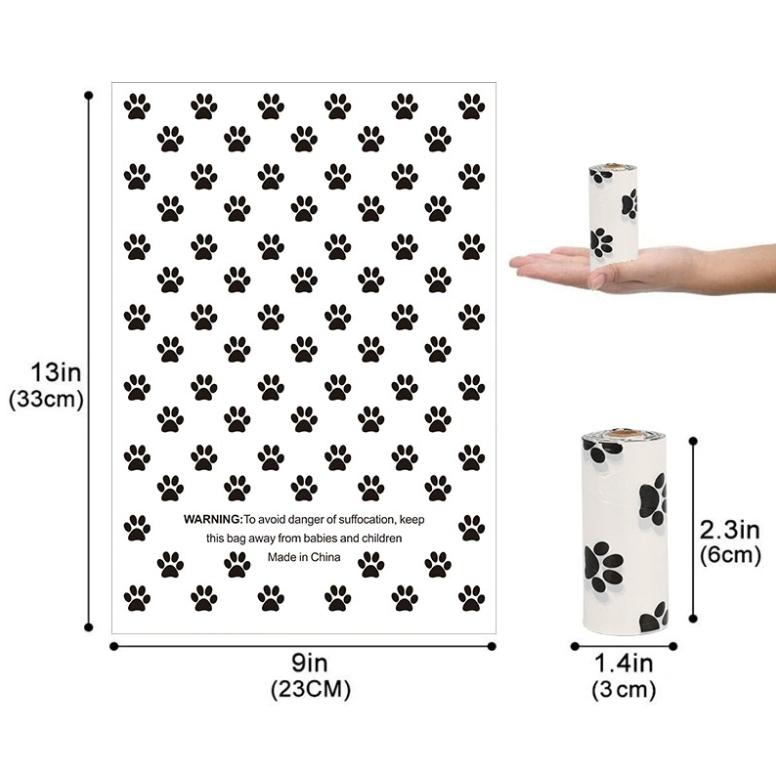 Wholesale Custom Biodegradable Dog Poop Bags Eco-Friendly Pet Waste Bag Manufacturer (as the picture,See Details)