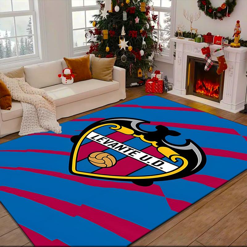 1PC Levante Football Rug Game Carpet, Floor Mat for Bedroom Living Room Entryway Rug, Home Decor Idea Gift for Christmas Birthday