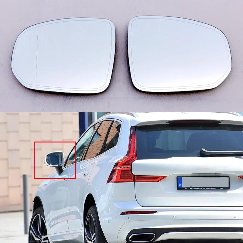 For 18-23 models of Volvo XC60 V90 cars, with heated rearview mirror and glass replacement