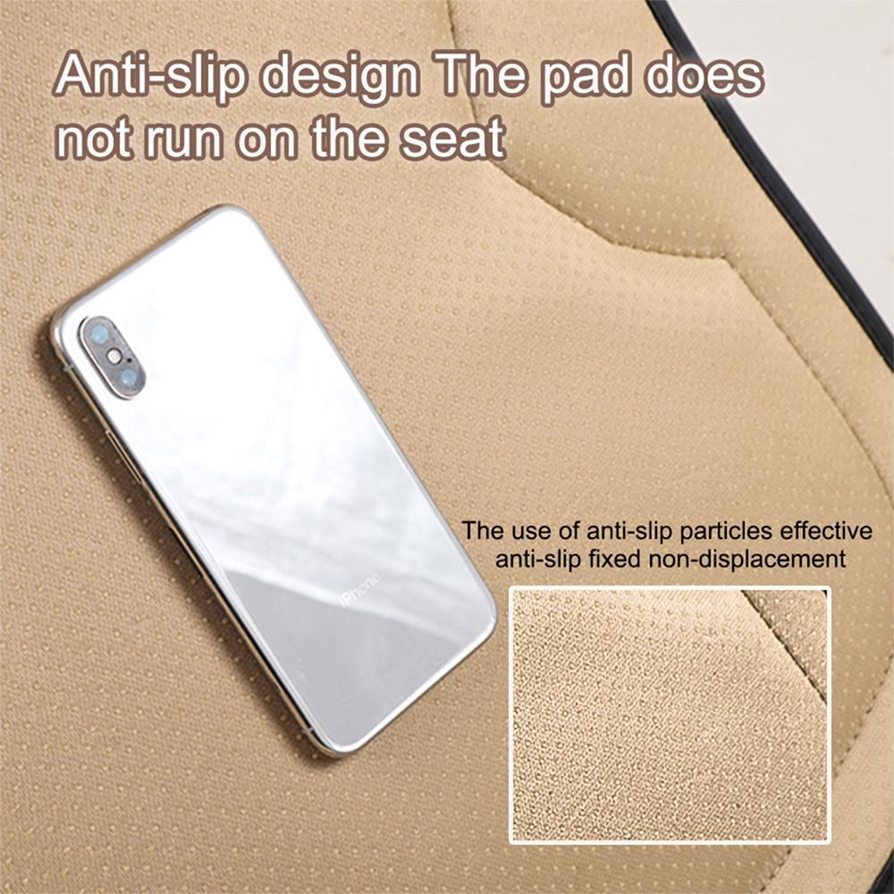 1PC Car Emblem Breathable Seat Cushion With Anti-slip Particles Soft For Tesla Model 3 Model S X Model Y SpaceX Roadster Invader