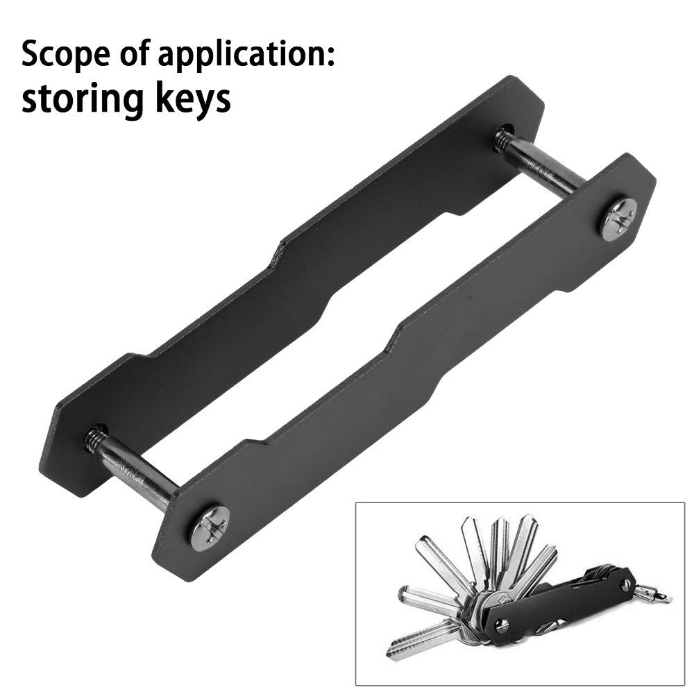Aluminum Alloy Key Holder Double-Open Keychain Organizer Durable Key Organizer  Outdoor Use