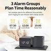 Creative Wooden Desk Item Combines Digital Alarm Clock With Pen Storage Section faint Setting And Three Alarm picks