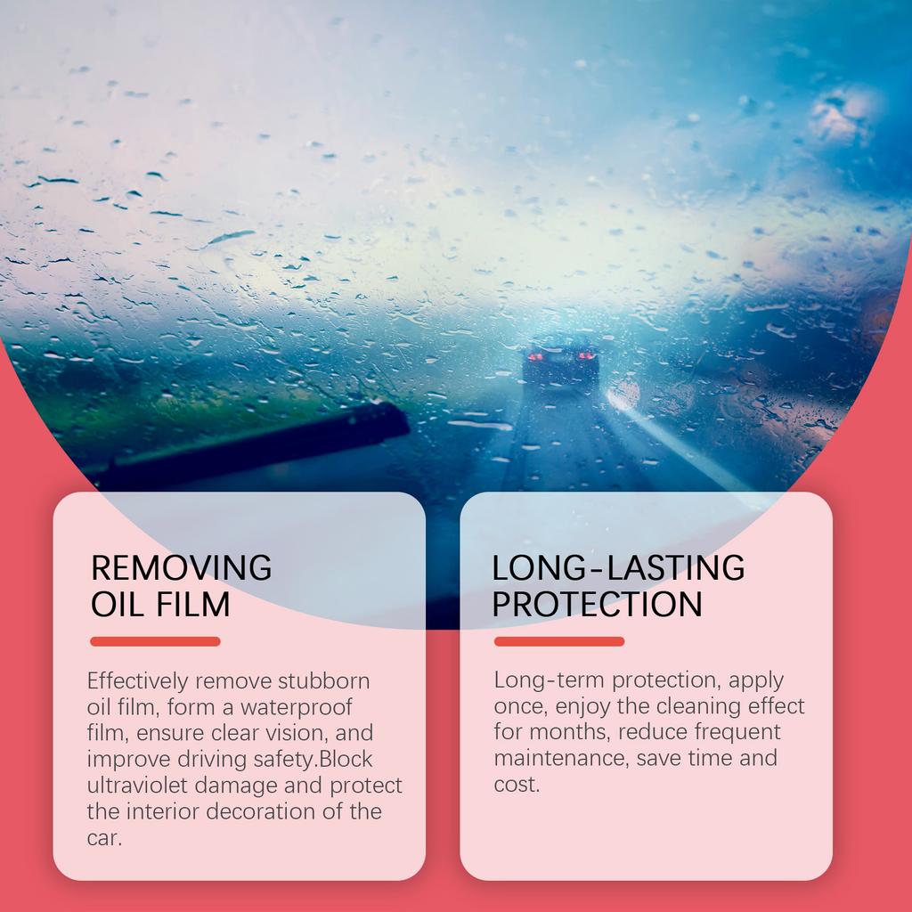 Windshield Cleaner Oil Film Stain Remover Board Universal Car Hydrophobic Glass Coating Sponge Window Refill Cleaning Wipe Brush