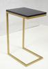 Side table made of Gold Black profiles