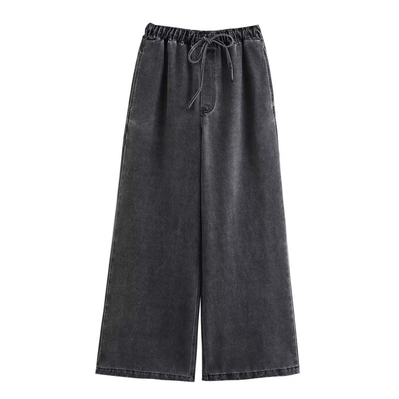 Kaslead Fashion Wind Fashion Washed Blue Tops