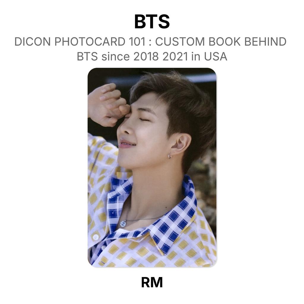 BTS DICON PHOTOCARD 101 : CUSTOM BOOK BEHIND BTS Since 2018 2021 In USA Official Photocard