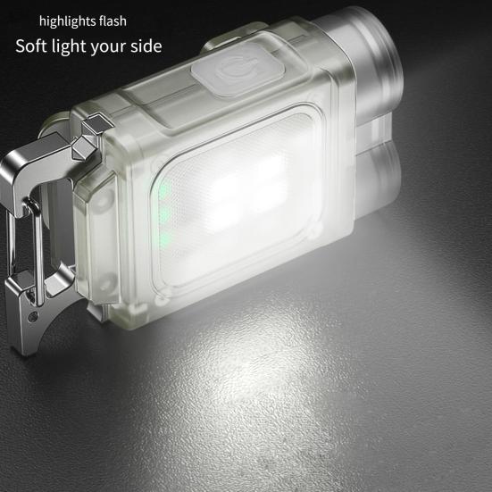 Super Bright Rechargeable Keychain Mini Work Flashlight Widely Used Compact Size Portable Pocket LED Torchlight Bottle Opener