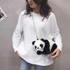 Cute Panda Plush Crossbody Bag For Women Cartoon Animal Doll Small Purse Winter Fashion Accessory