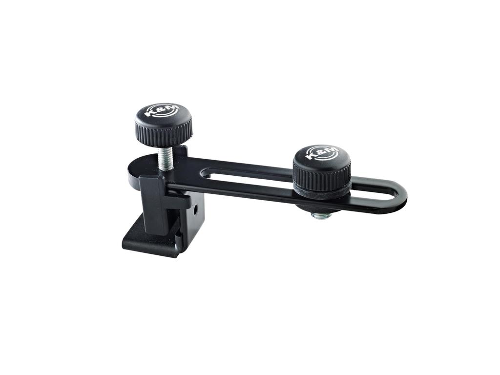 K&M Bass Drum Microphone Holder [24035] Black [Made In Germany with Tradition and Trust]