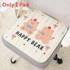 Cartoon Bear Cushion Cover With Breathable Summer Ice Silk For Office Chair And Car Seat Comfort