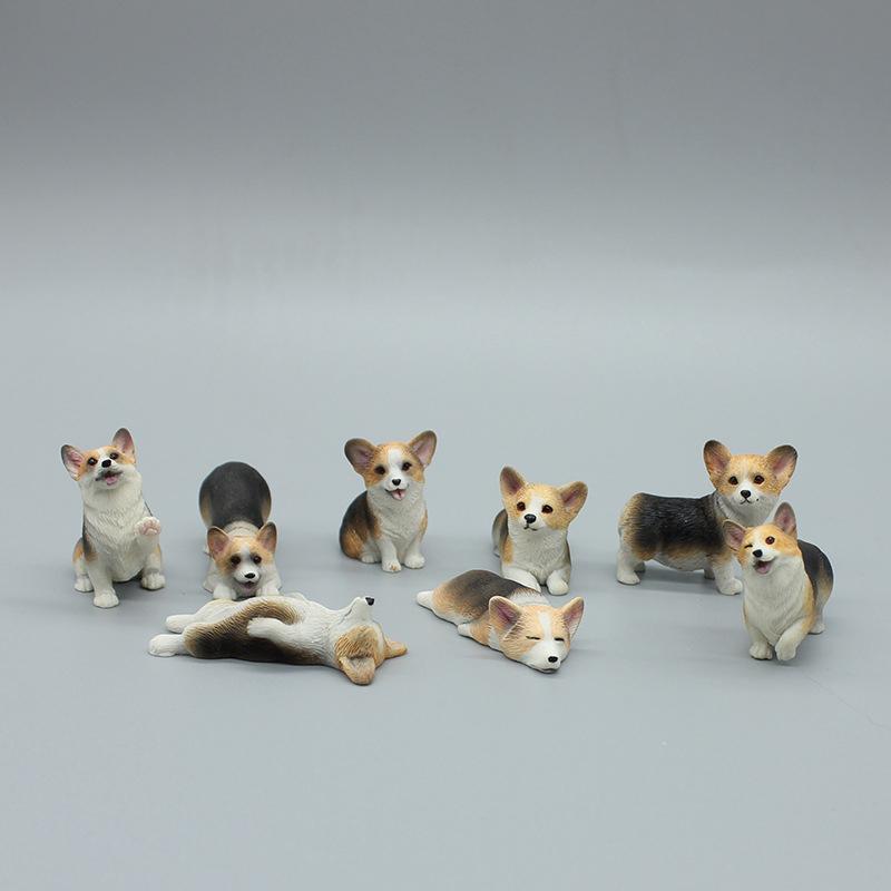 Προσομοίωση Σκύλου Corgi Διακόσμηση Ταμπλό Αυτοκινήτου Χαριτωμένο Σκυλάκι Διακοσμητικό Ταμπλό Αυτοκινήτου Ρητίνη Φιγούρα Σκύλου Διακόσμηση Σπιτιού Γραφείου