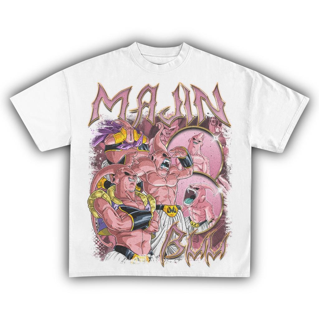 Majin Buu Dragon Ball Z T-Shirt Men Women Anime Villain Graphic Cotton Short Sleeve Streetwear Tee