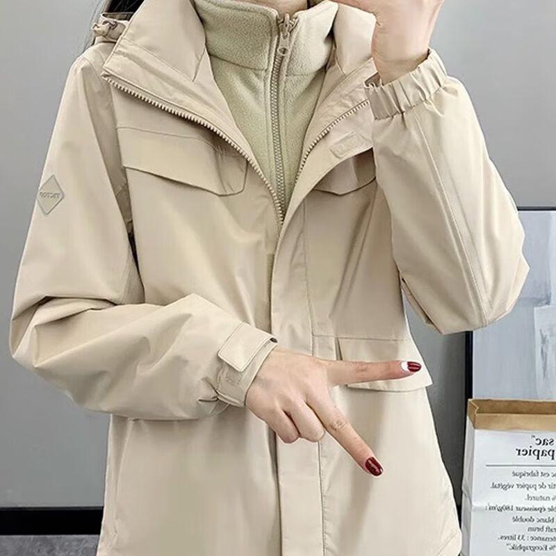 TECTOP Outdoor Workwear 3-in-1 Detachable Fleece Storm Jacket S