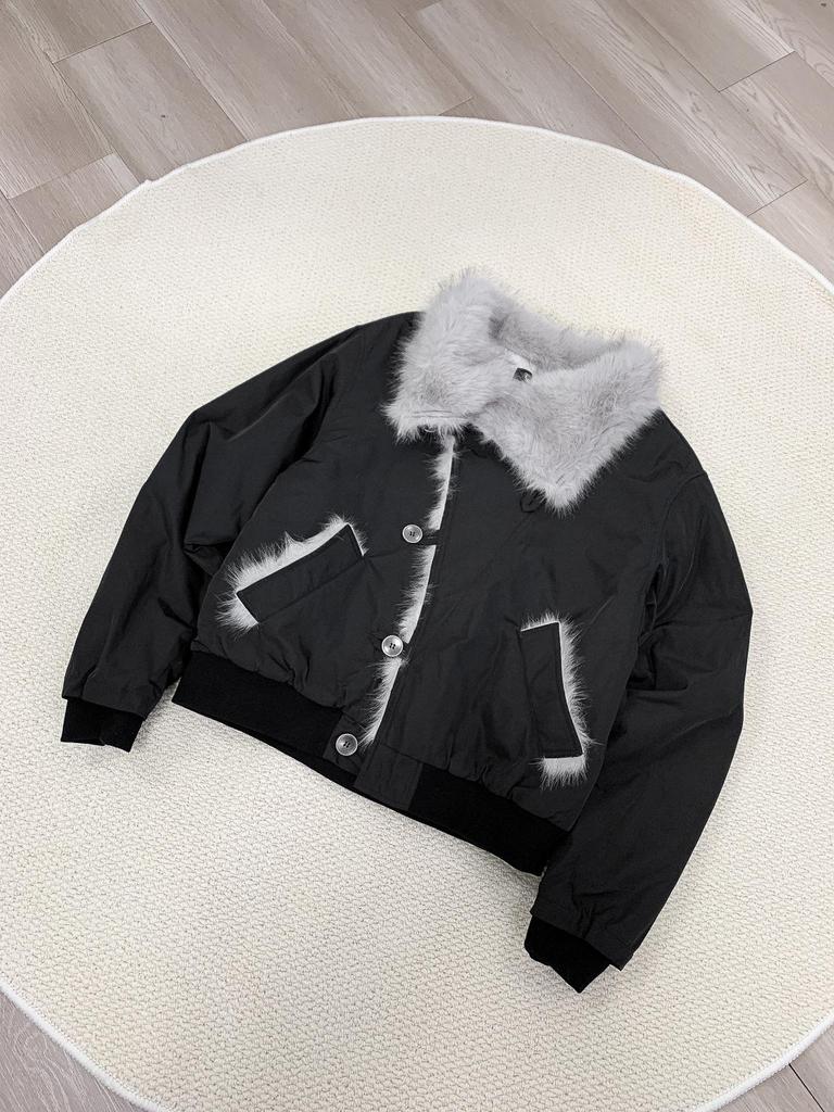 Veste Chaude Épaisse en Coton pour Homme - Collection Automne/Hiver 2025 avec Design à Revers Américain