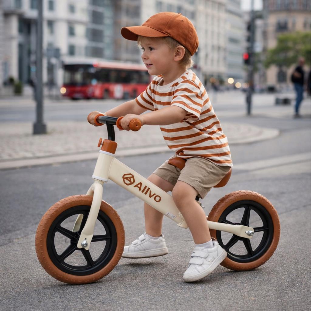 [PACZB] Allvo 12" Children's Balance Bike Beige ALV-U896N