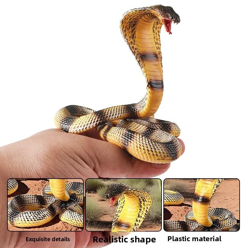 Childrens Realistic Snake Model With Plastic Construction For Educational And Play Use