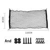 Universal Car Trunk Nets Elastic Stretchable Luggage Net Cargo Organizer Storage Nylon Mesh Nets Auto Interior Accessories