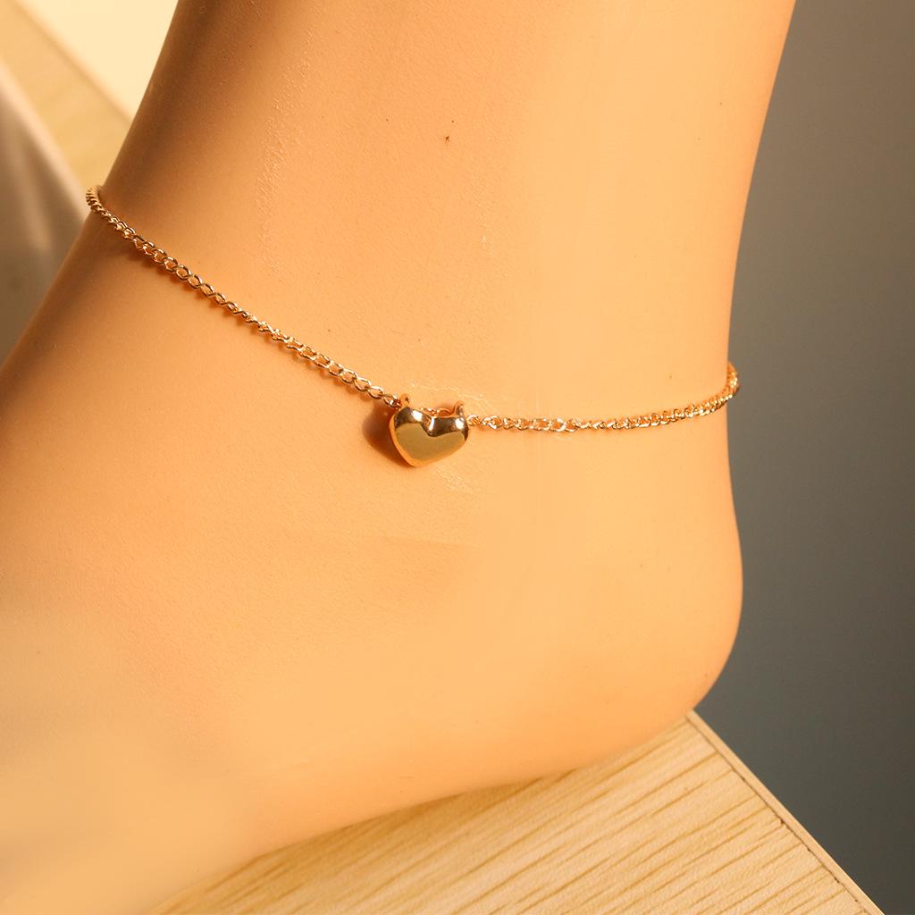Korean Fashion Love Sweet Jewelry Elegant and Cute Short Gold Heart Necklace Neck Chain Collarbone Chain Women