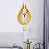 Modern Water Dropping Design Wall Clock for Creative Acyrlic Pendulum Clock for Home Bedroom Living Room Office Decorati Wall Clock for Living Room