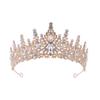 Corona da sposa Accessori per capelli in lega Abito da sposa Fascia con strass Corona elettrolitica Cena Copricapo da sposa in metallo