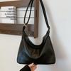 Lazy Wind Large-capacity Bag Women's New Trendy Retro Soft Leather Shoulder Bag Commuter Messenger Tote Bag