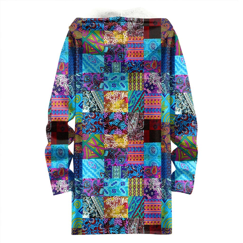 Damen Mode Kapuzenjacke mit Reißverschluss und Farbverlauf