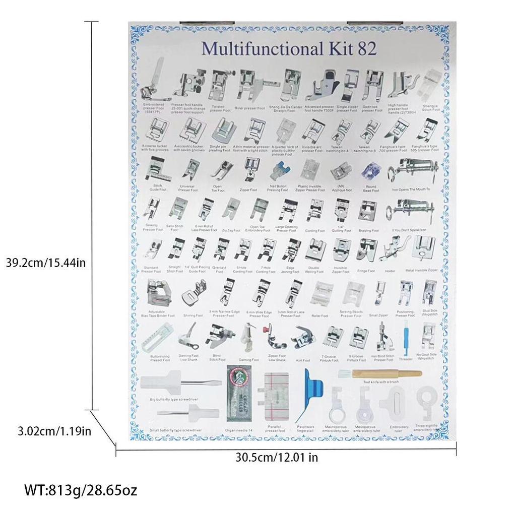 Deluxe Presser Foot Set: 32-62pcs Multifunctional Sewing Accessories for Home Machines