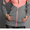 2021 Women Fashion Hooded Zipper Sweatshirt Jacket Coat Pink Blue Winter Autumn Spring Female Hoodies Sweat Polerones