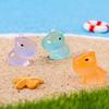 8 Stück leuchtende Capybara Mini-Harztiere Figuren, Schreibtisch Tischplatte Outdoor Basteldekoration Für Miniatur DIY Garten Zubehör