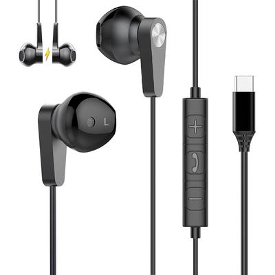 Eikokiwa Type C Wired Earphones HiFi Clear Call Ergonomic Design USB-C Compatible with iPhone Android Galaxy 3.5g