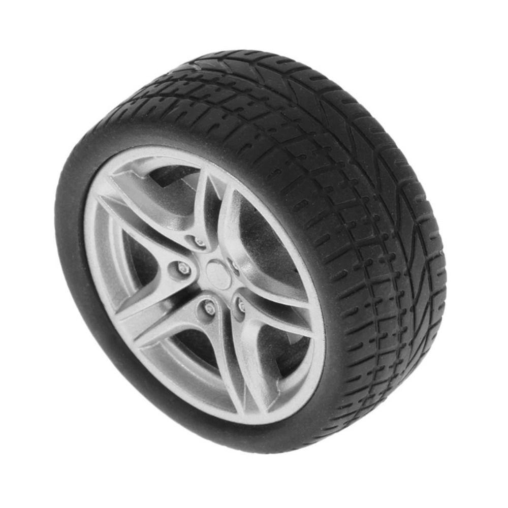 Removable Car Tire Model Rubber Toy Car Modified Parts Realistic Model Car Wheels  Toy Car