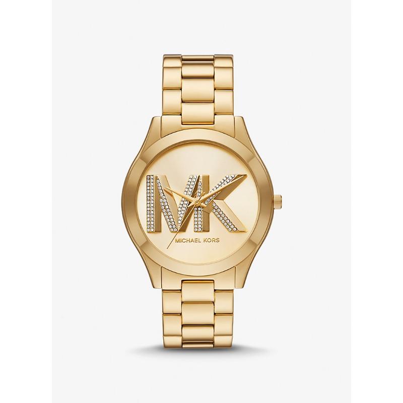 

Мужские часы Michael Kors Oversized Slim Runway с золотистым покрытием MK4732 золотой