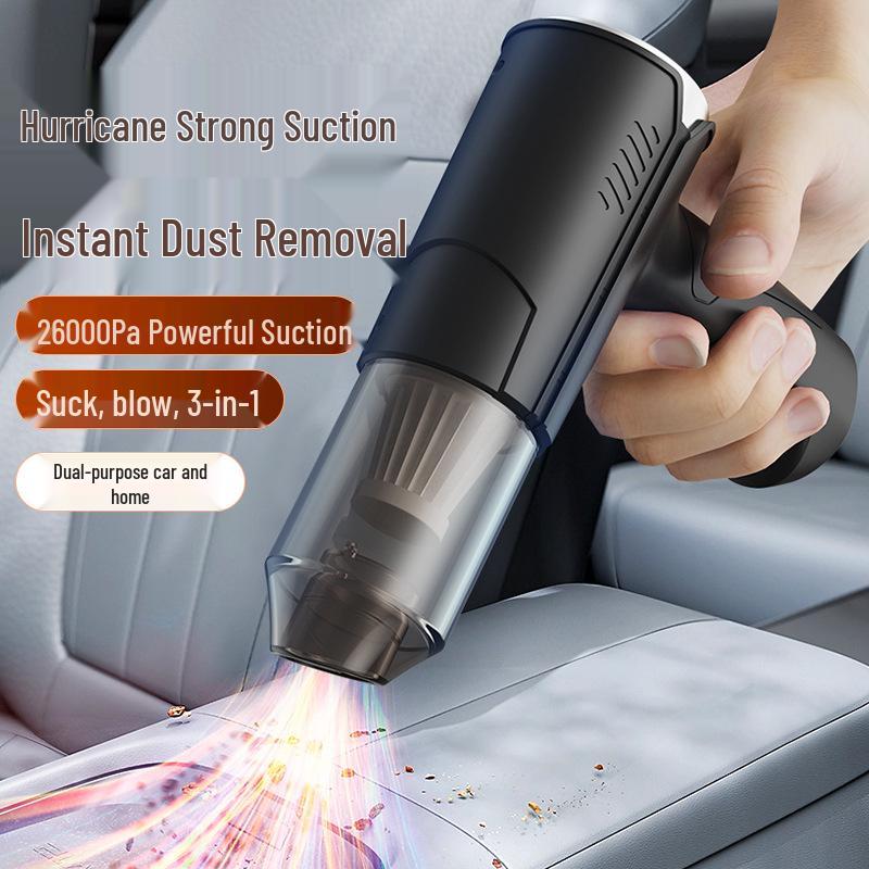 Portable Wireless 3-in-1 Brushless Vacuum Cleaner - High Suction, Long-Lasting for Car & Home Use